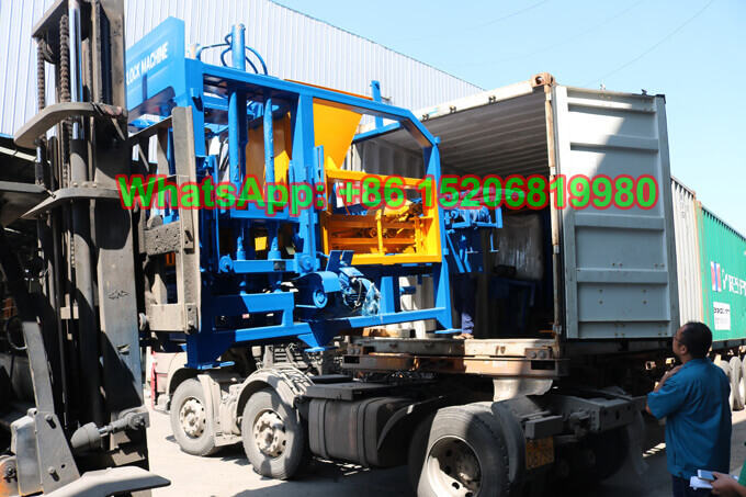 GiantLin loading QT4-18 automatic hollow block machine for Ghana