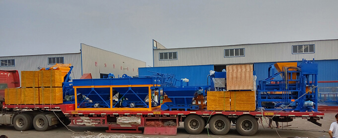GaintLin QT6-15 automatic block making line is ready for transport